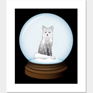 Arctic Fox Globe Posters and Art